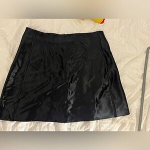COS black silky mini skirt size S
